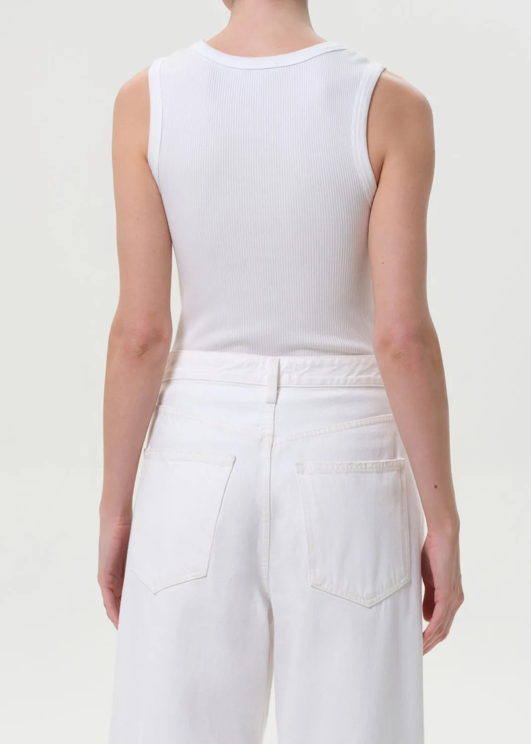 Poppy Tank in White sold by Agolde product image thumbnail 2