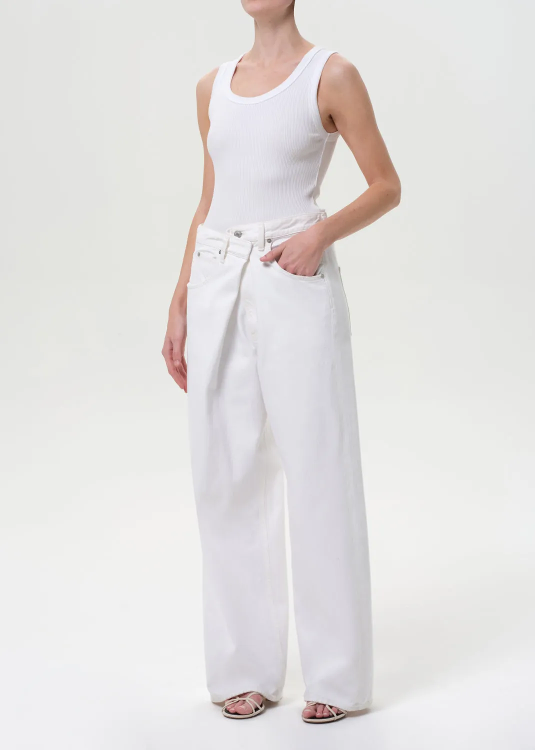 Poppy Tank in White sold by Agolde product image thumbnail 4