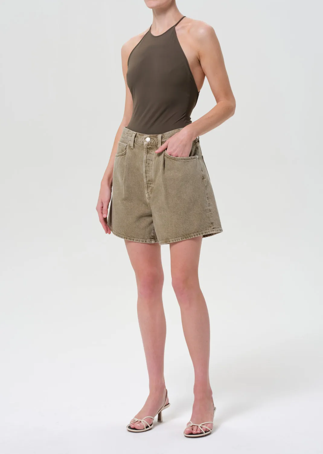 Inara Backless Bodysuit in Grove sold by Agolde product image thumbnail 4