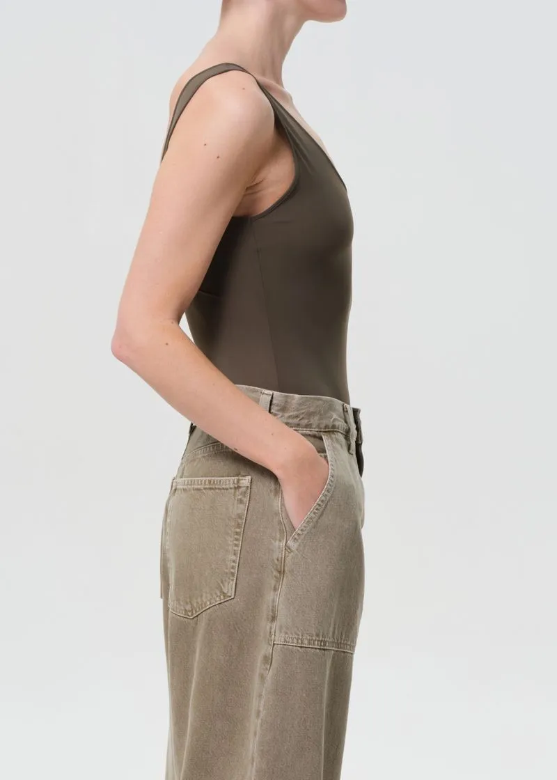 Tora Tank Bodysuit in Grove sold by Agolde product image thumbnail 3