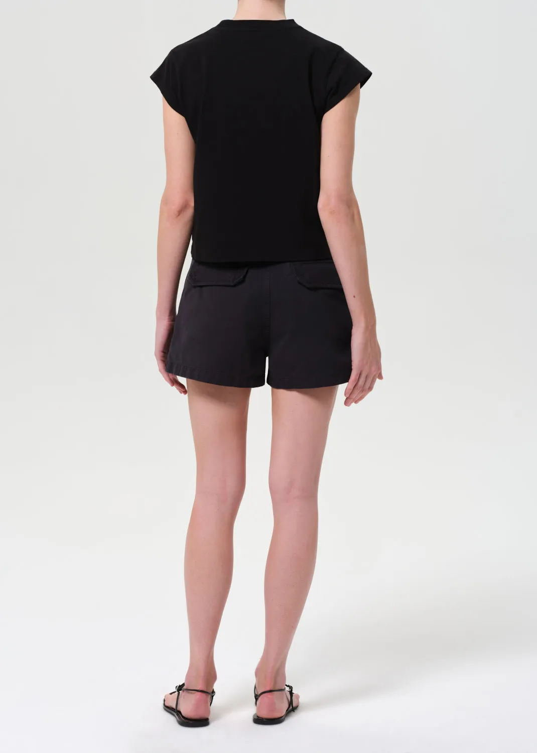 Kiva Mid Rise Cargo Short in Washed Black sold by Agolde product image thumbnail 2