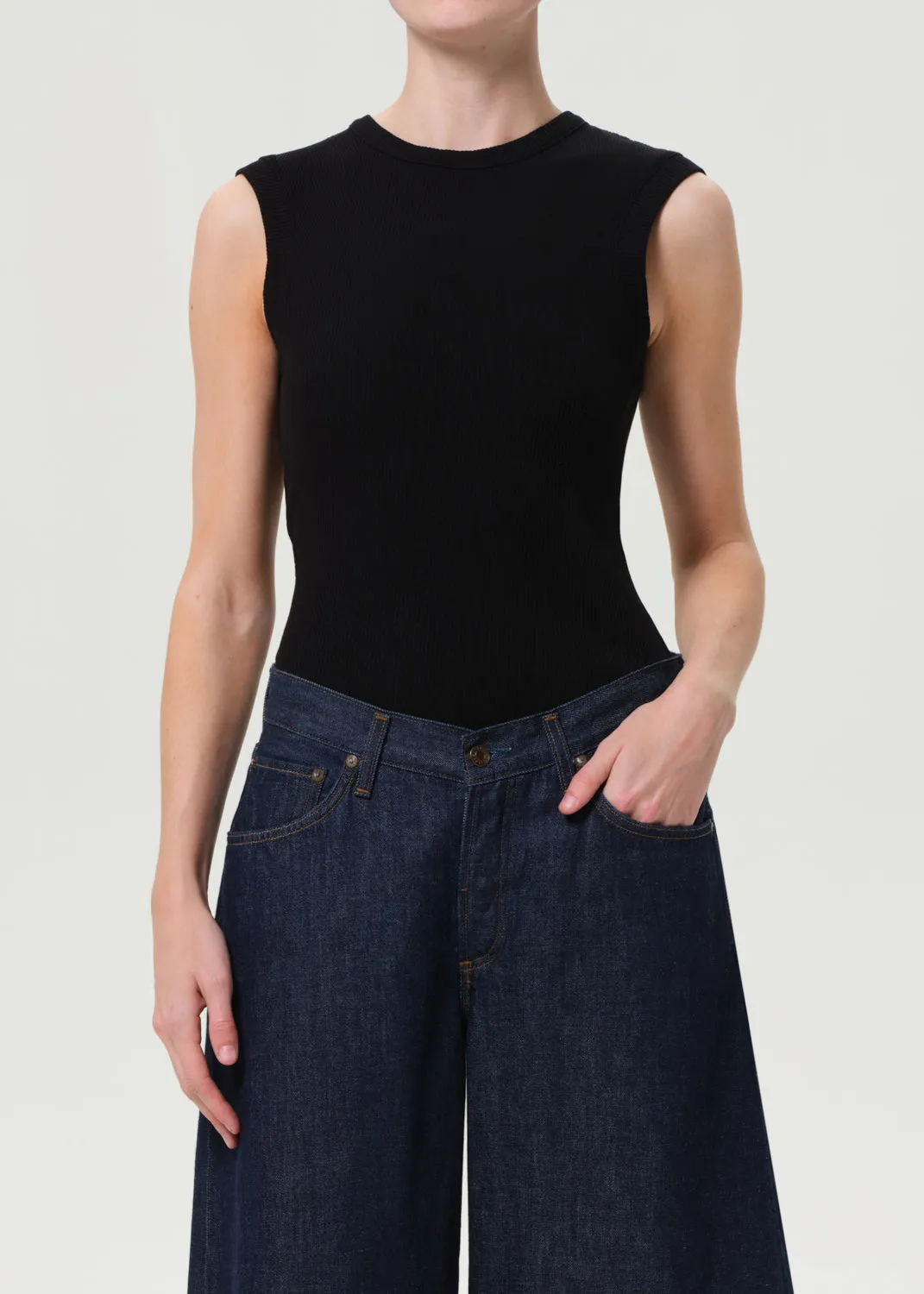 Cassidy Tank in Black sold by Agolde