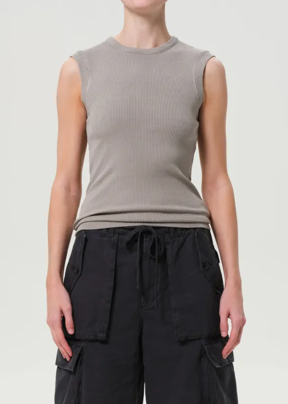 Cassidy Tank in Drab sold by Agolde