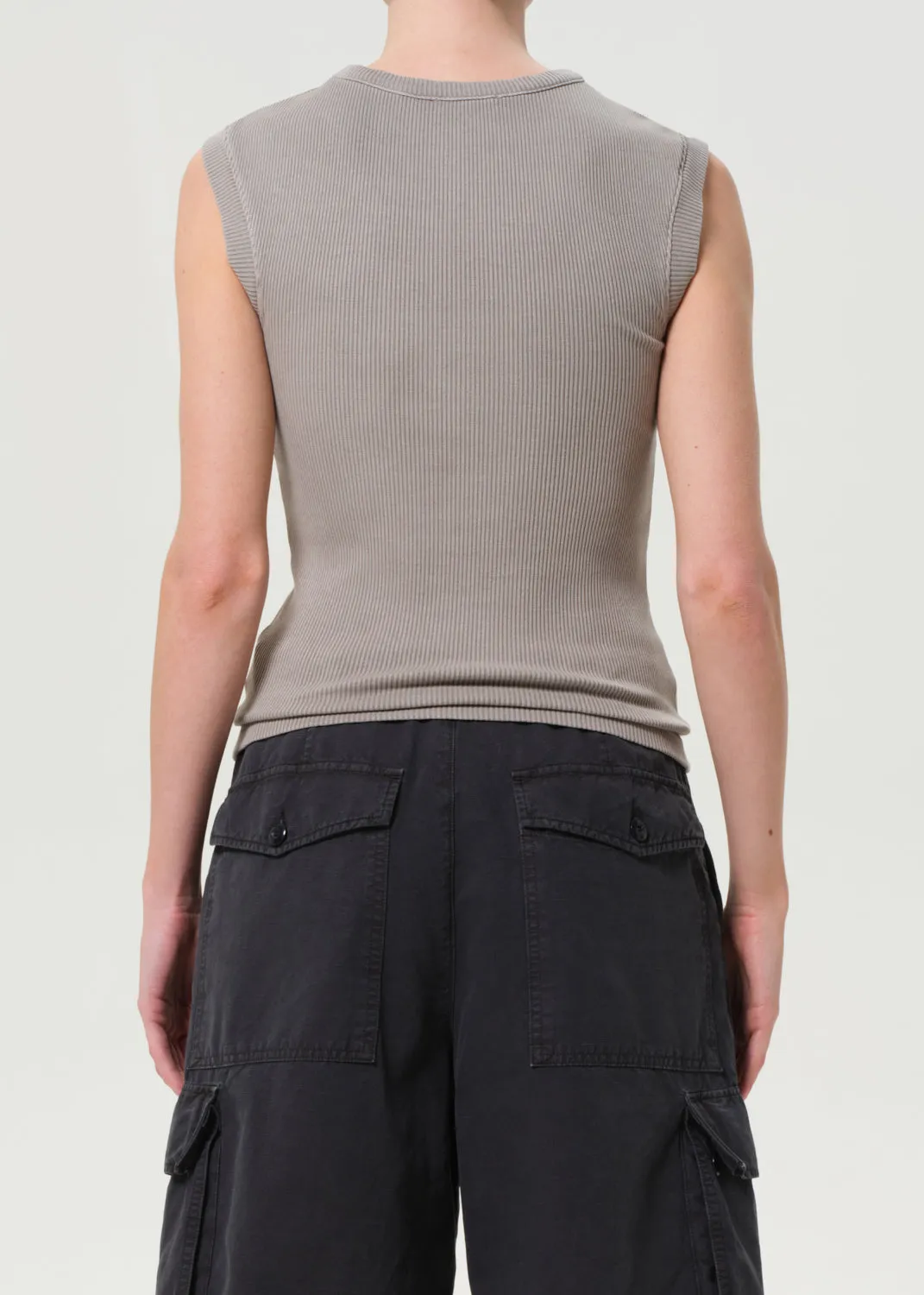 Cassidy Tank in Drab sold by Agolde product image thumbnail 2