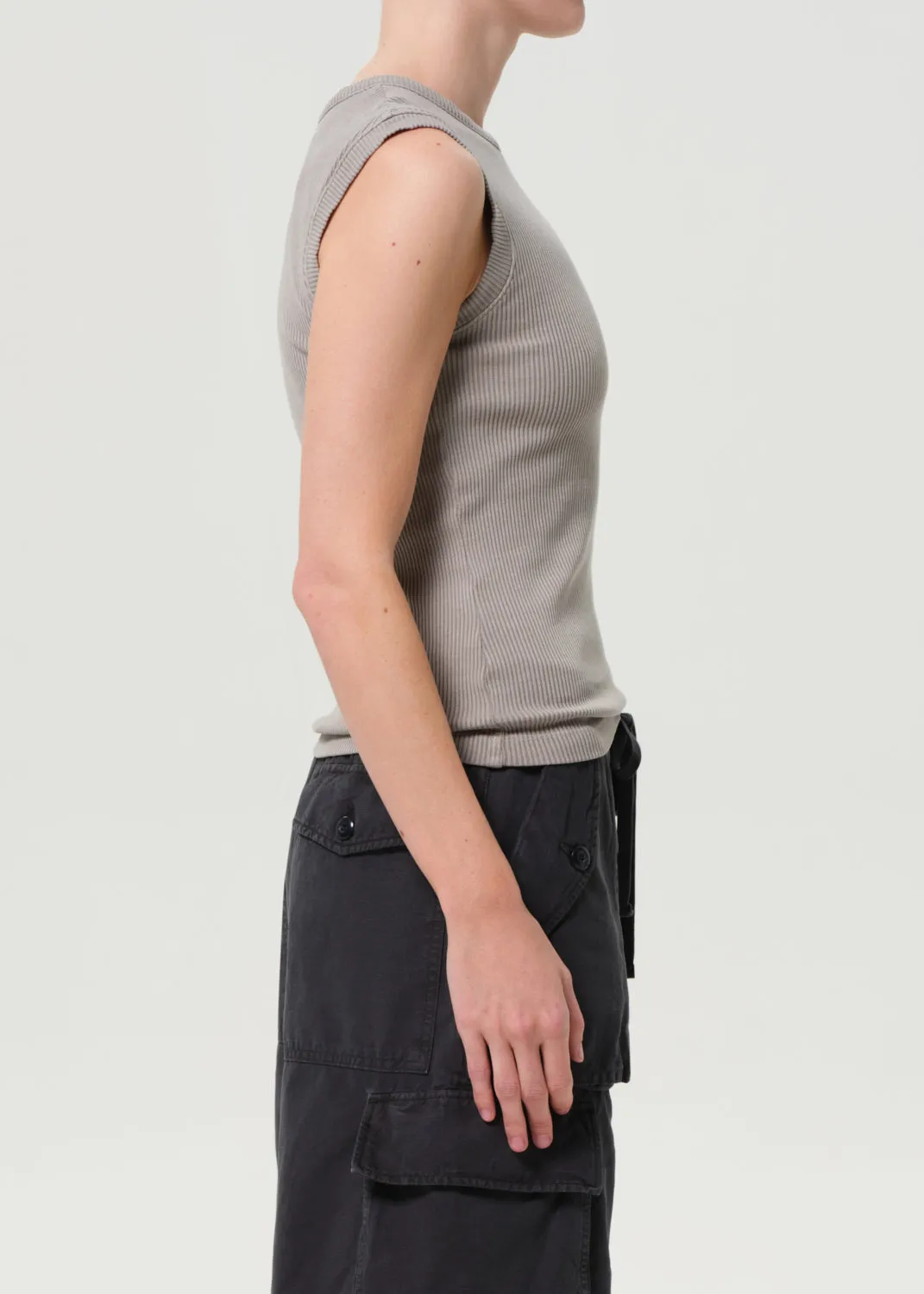 Cassidy Tank in Drab sold by Agolde product image thumbnail 3