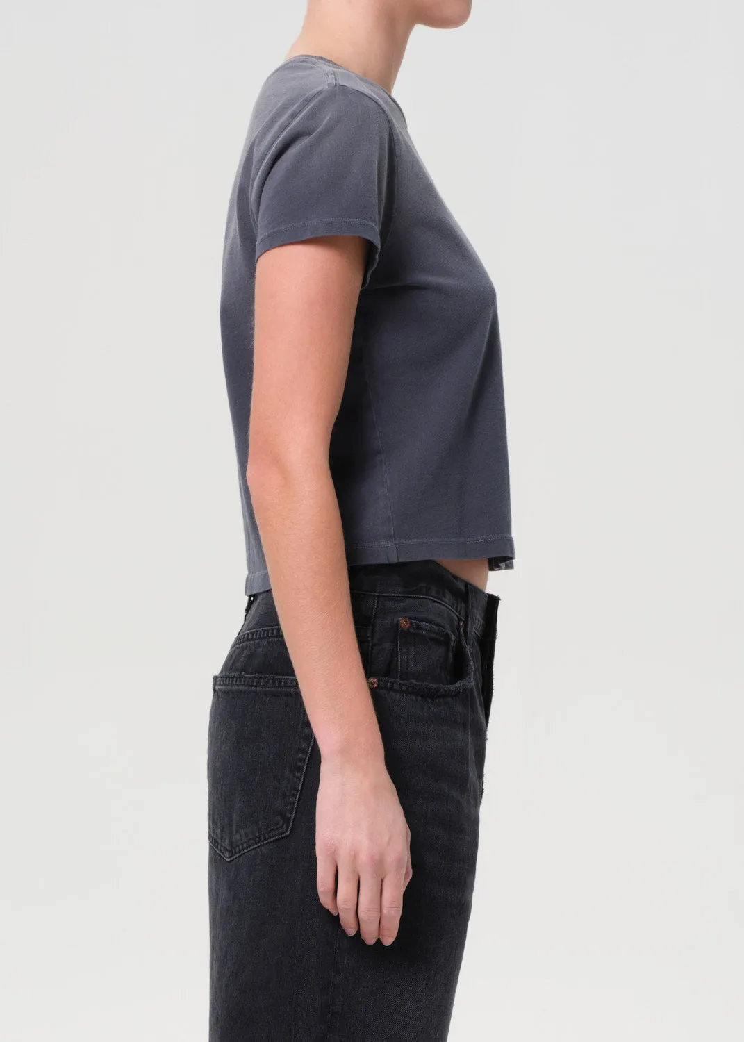 Adine Shrunken Tee in Windstorm sold by Agolde product image thumbnail 3