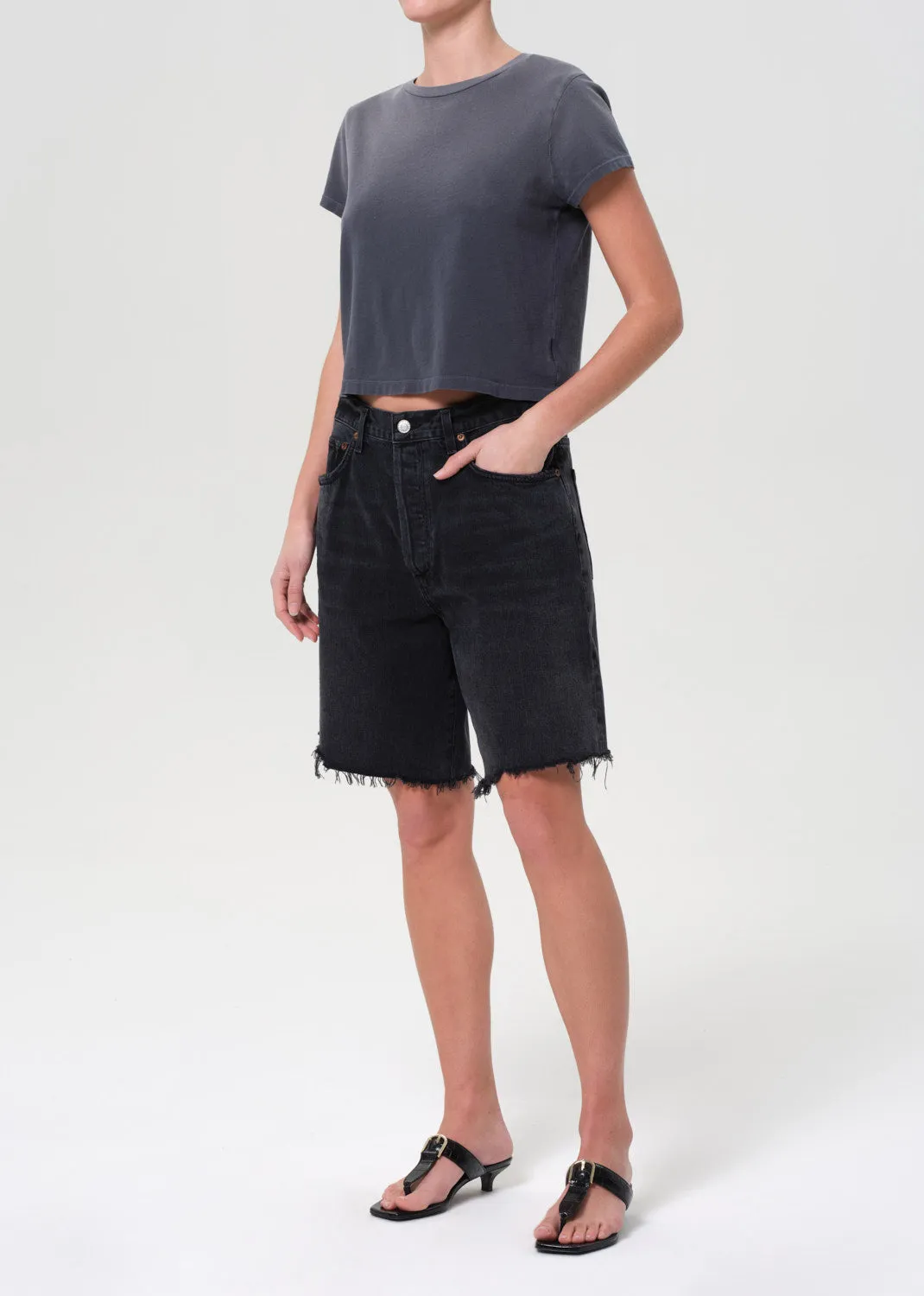 Adine Shrunken Tee in Windstorm sold by Agolde product image thumbnail 4