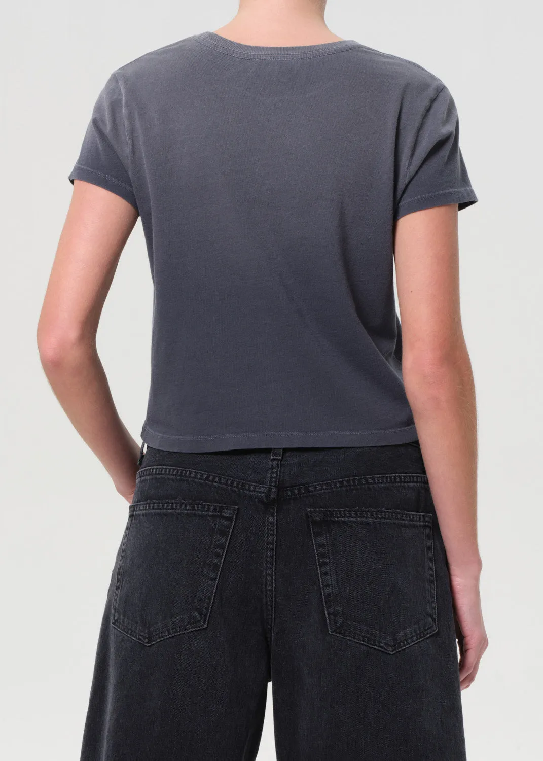 Adine Shrunken Tee in Windstorm sold by Agolde product image thumbnail 2