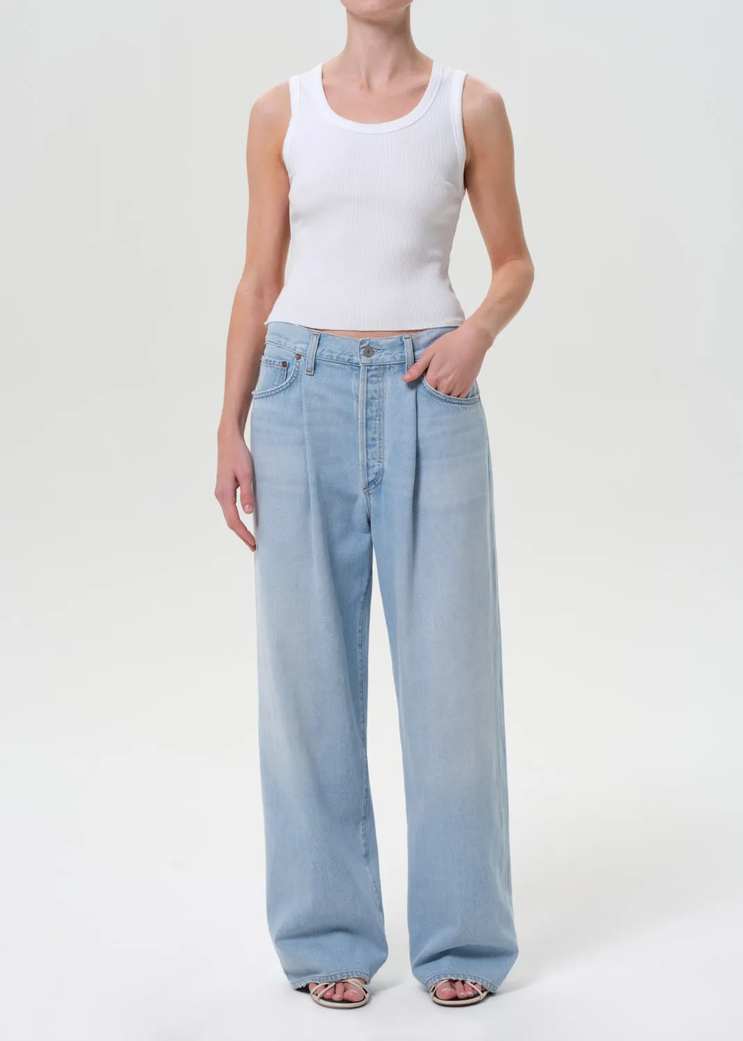 Franka Pleat Baggy in Scope sold by Agolde