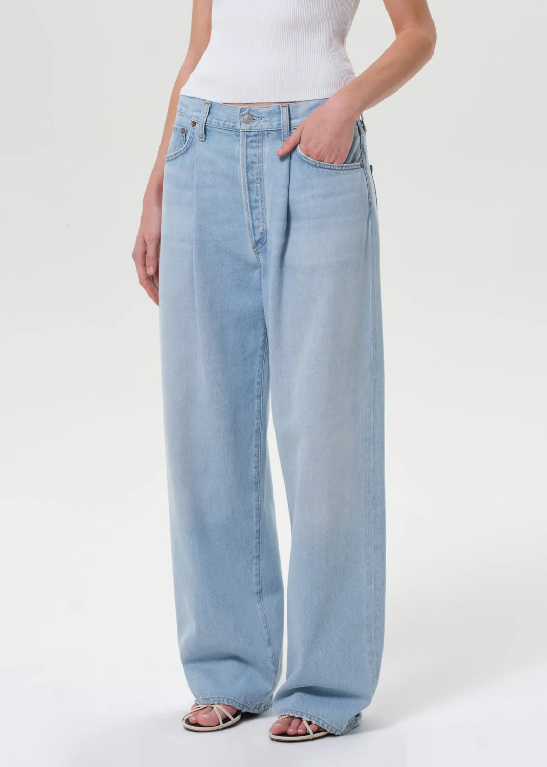 Franka Pleat Baggy in Scope sold by Agolde product image thumbnail 4