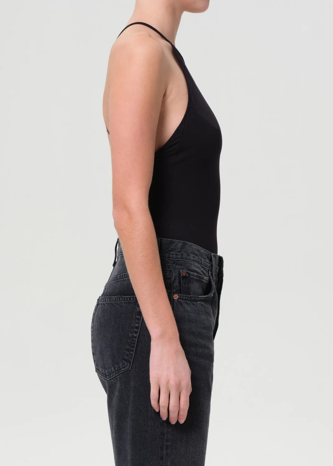 Inara Backless Bodysuit in Black sold by Agolde product image thumbnail 3