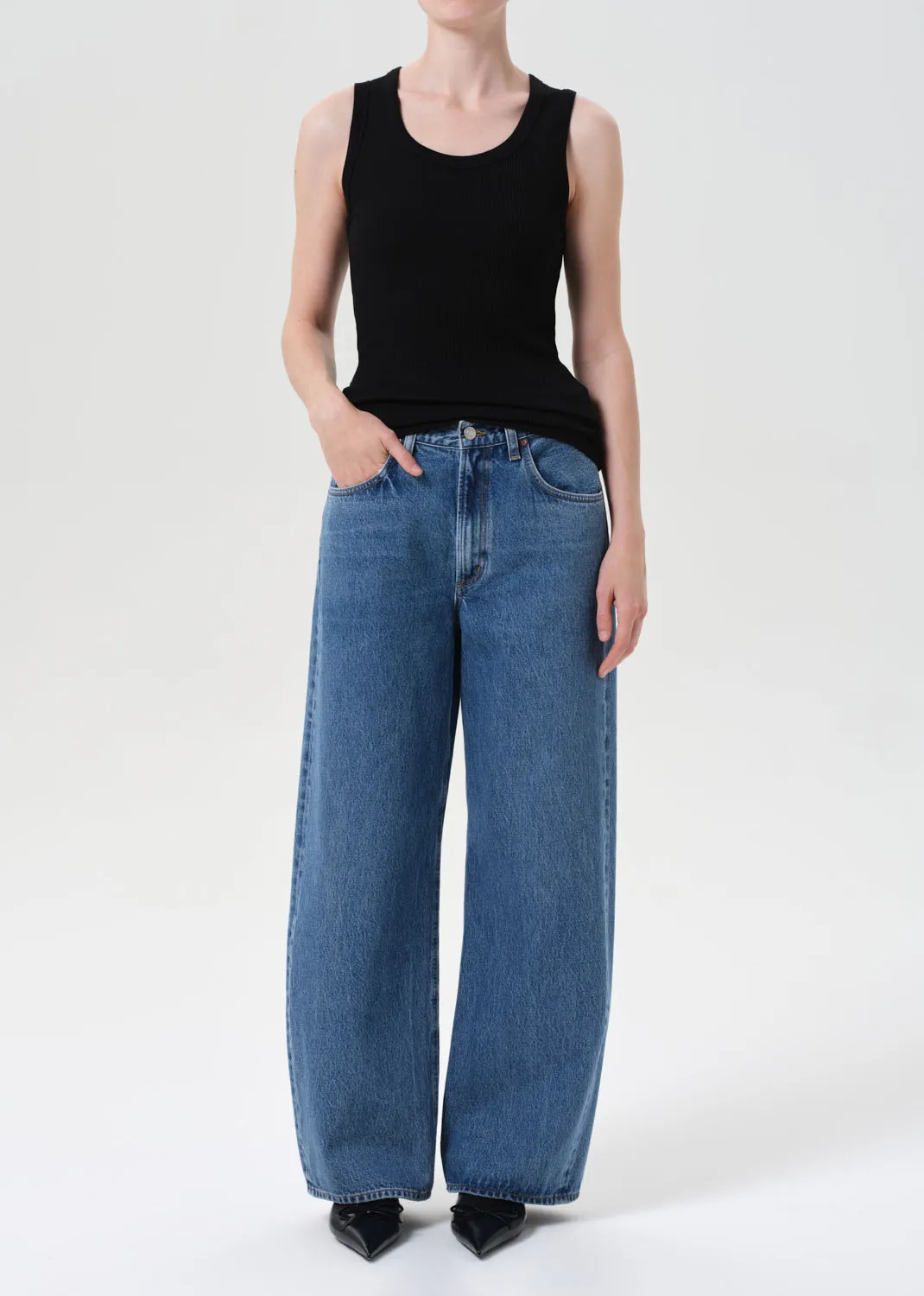 Low Curve Jean in Myth sold by Agolde