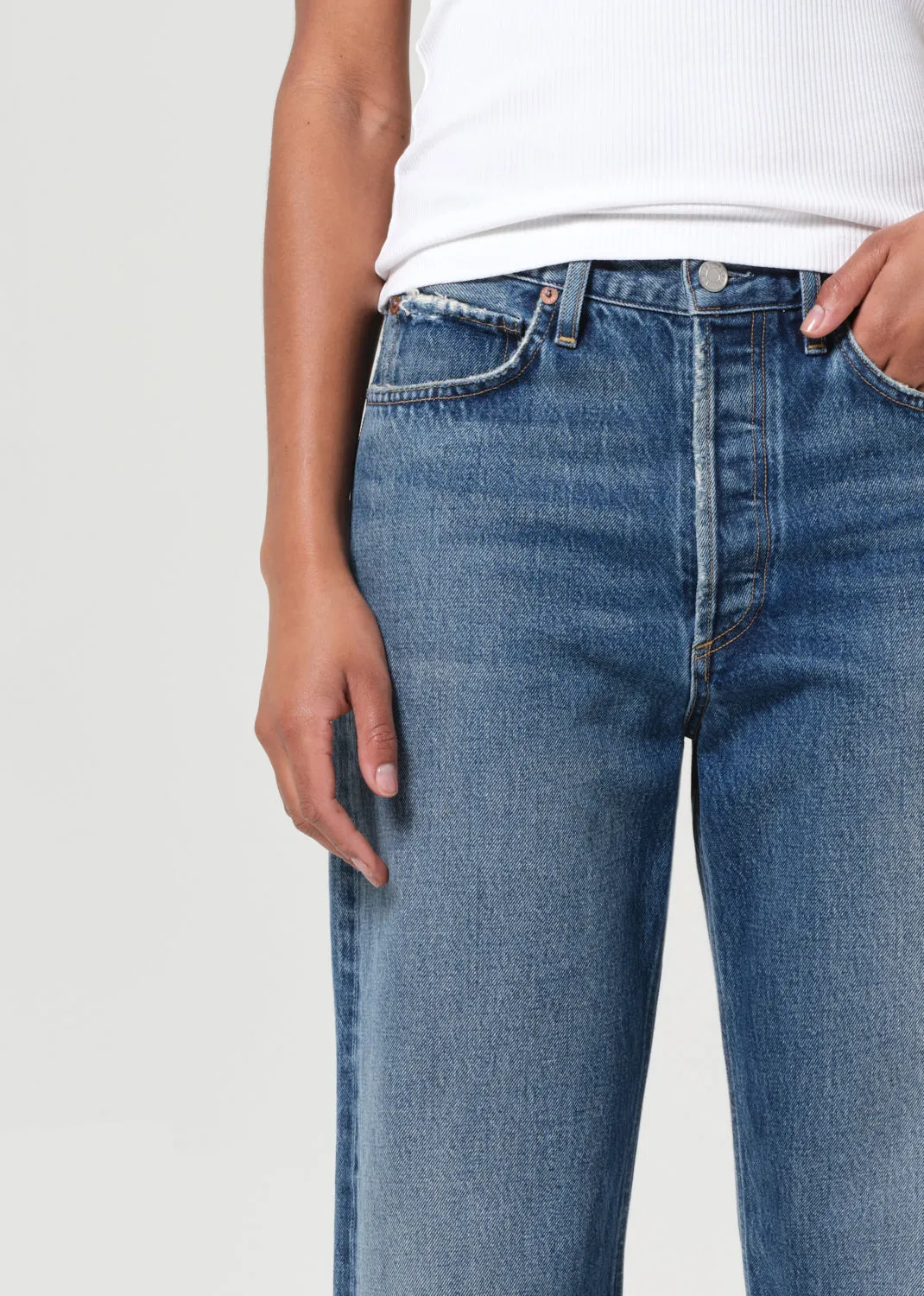 90's Mid Rise Straight in Bounty sold by Agolde product image thumbnail 5