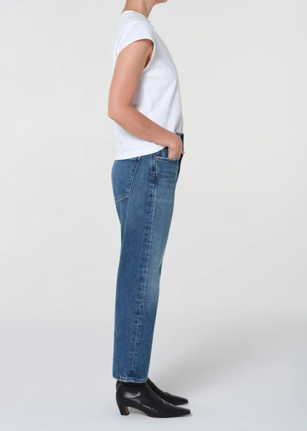 90's Crop Mid Rise Straight Petite in Bounty sold by Agolde product image thumbnail 3