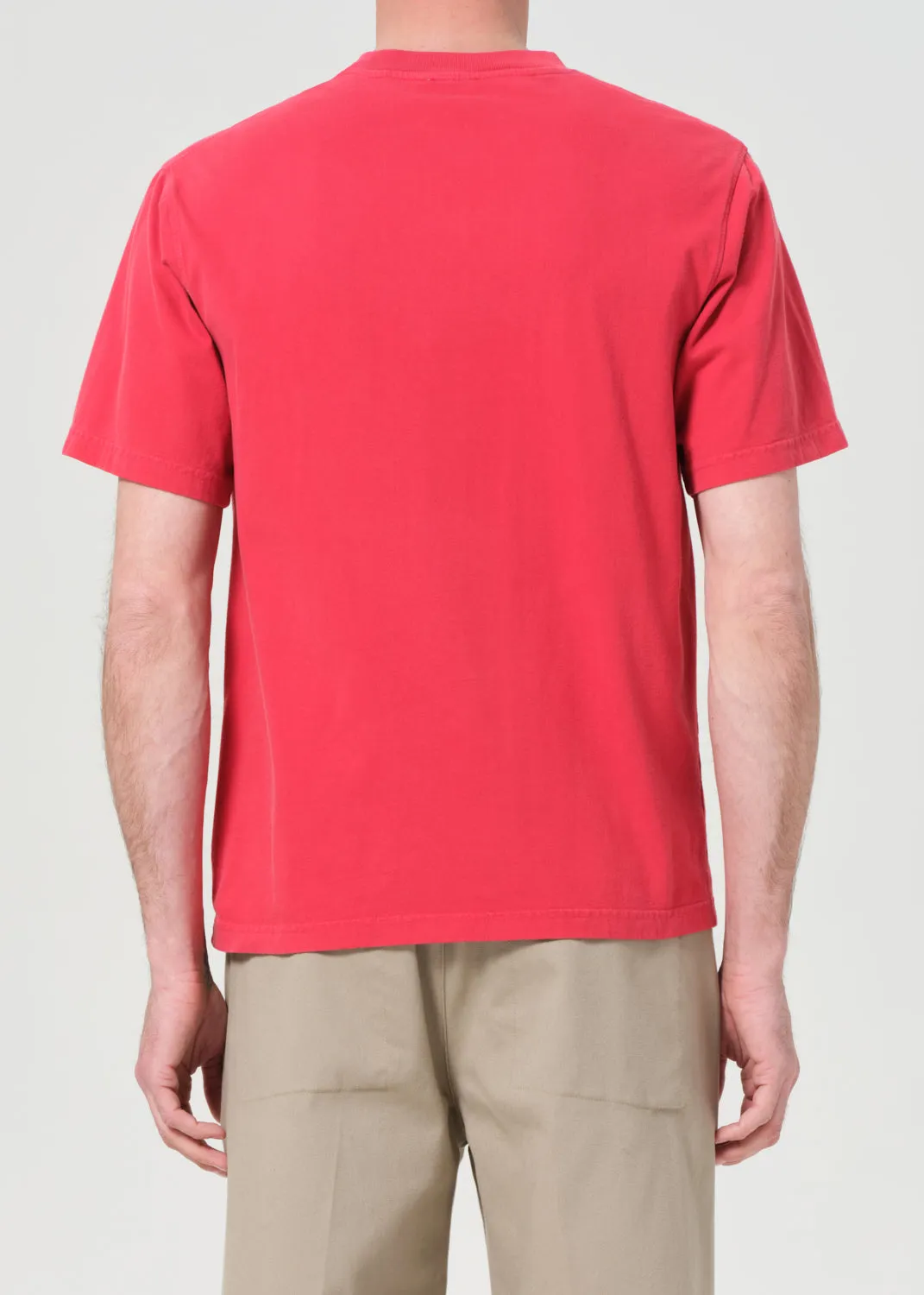 Agolde / Rsvp Short Sleeve Mock Neck in Red sold by Agolde product image thumbnail 4
