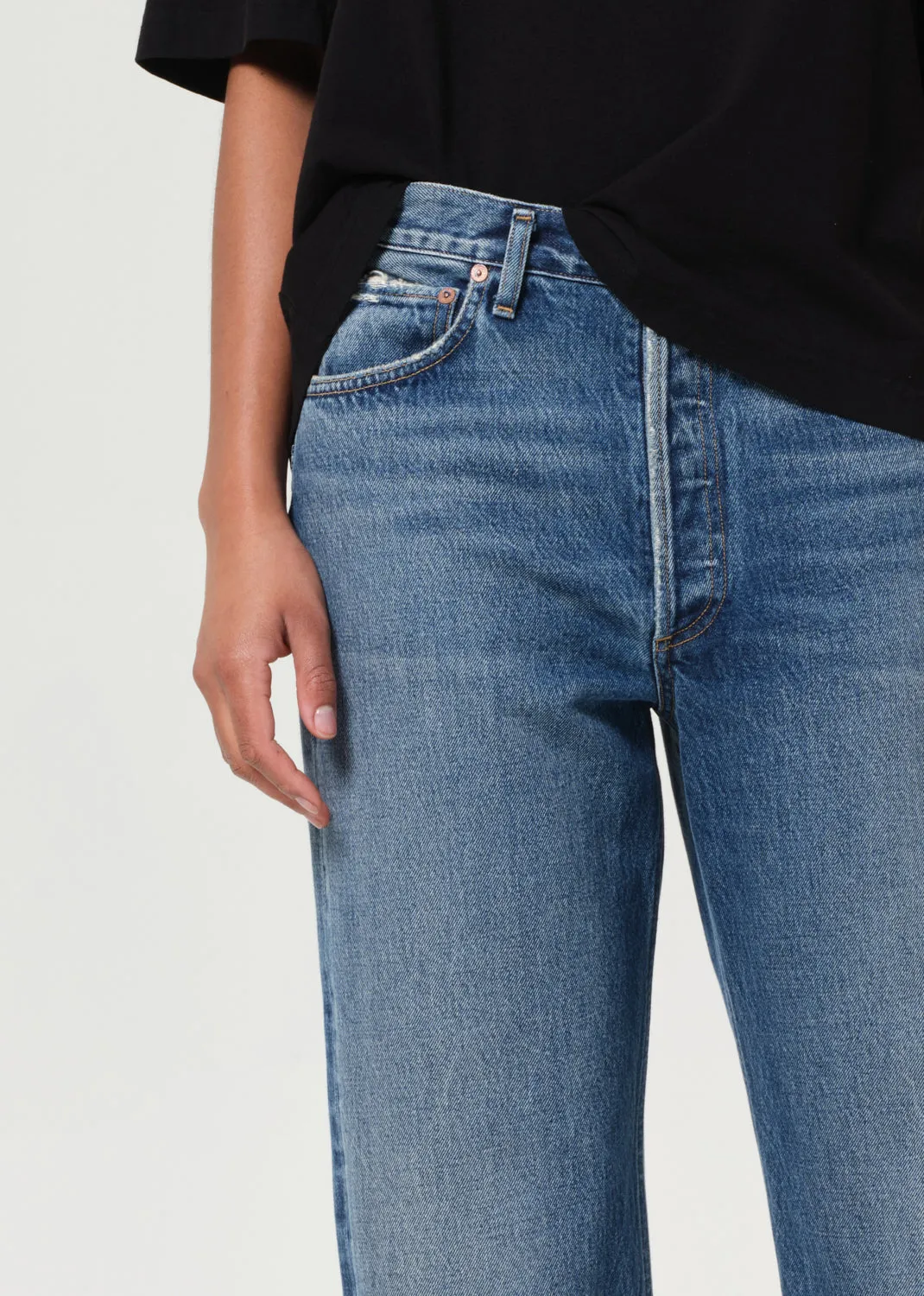 90's Crop Mid Rise Straight in Bounty sold by Agolde product image thumbnail 5