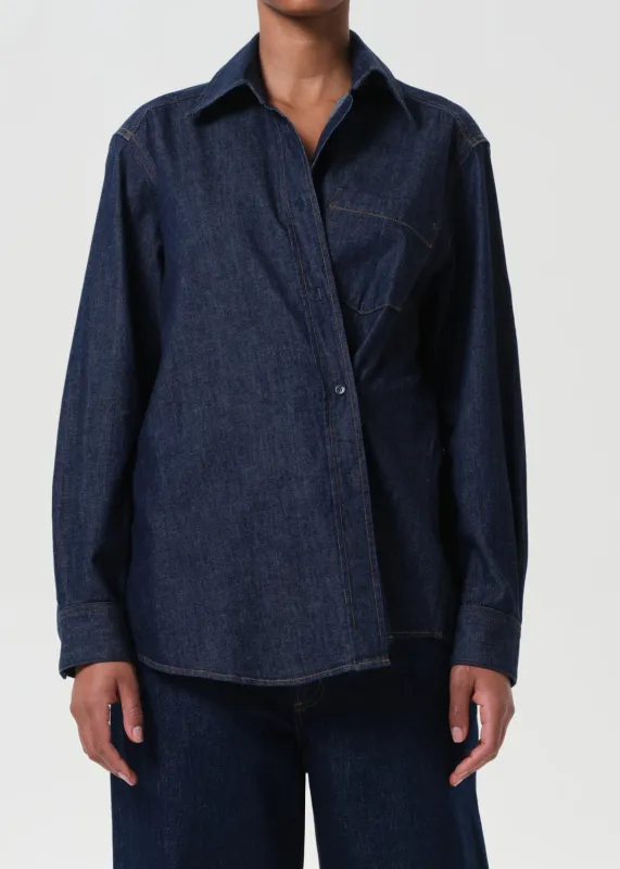 Kaelin Shirt in Dice sold by Agolde