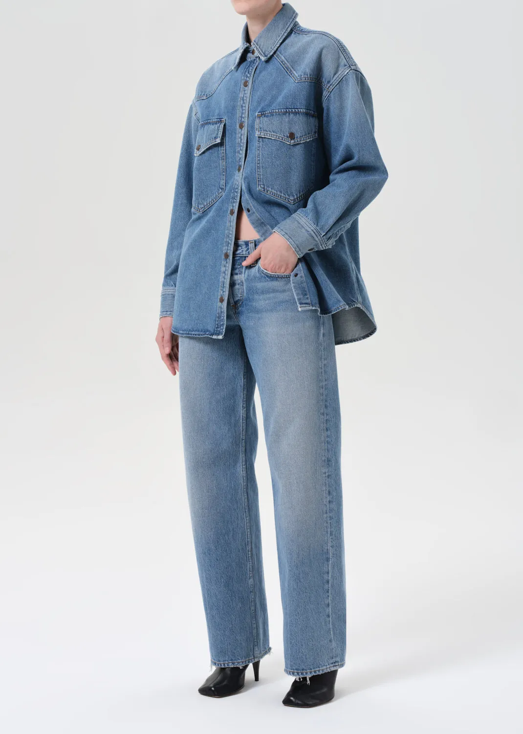 Lotta Shirt in Grade sold by Agolde product image thumbnail 4