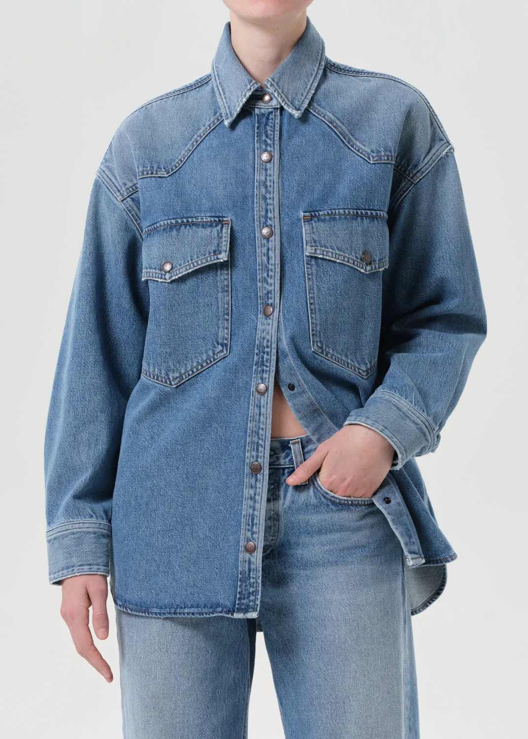 Lotta Shirt in Grade sold by Agolde