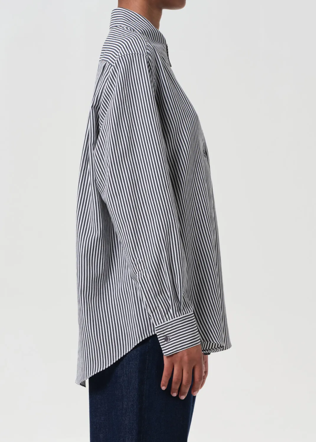 Aris Shirt in Solene Stripe sold by Agolde product image thumbnail 4