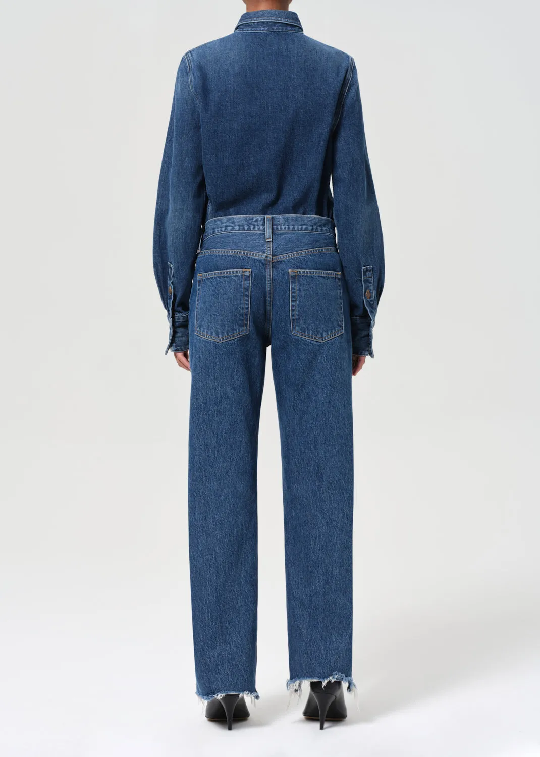 90's Mid Rise Straight in Fountain sold by Agolde product image thumbnail 2