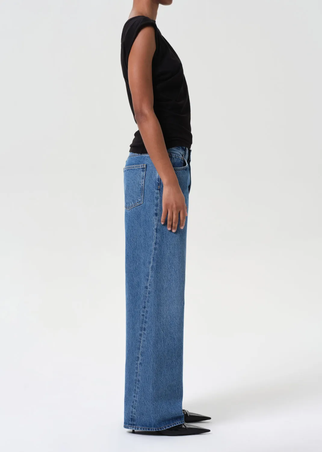 Twist Low Slung Baggy in Myth sold by Agolde product image thumbnail 3