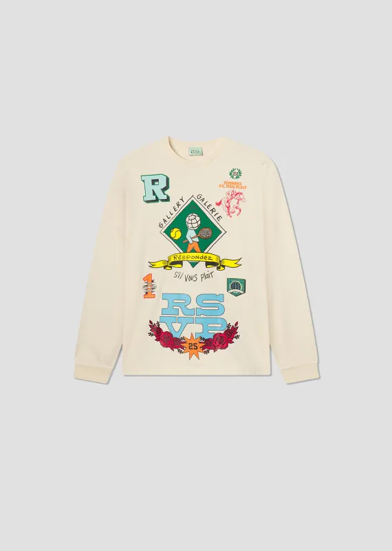 Agolde / Rsvp Long Sleeve Collegiate in Natural sold by Agolde