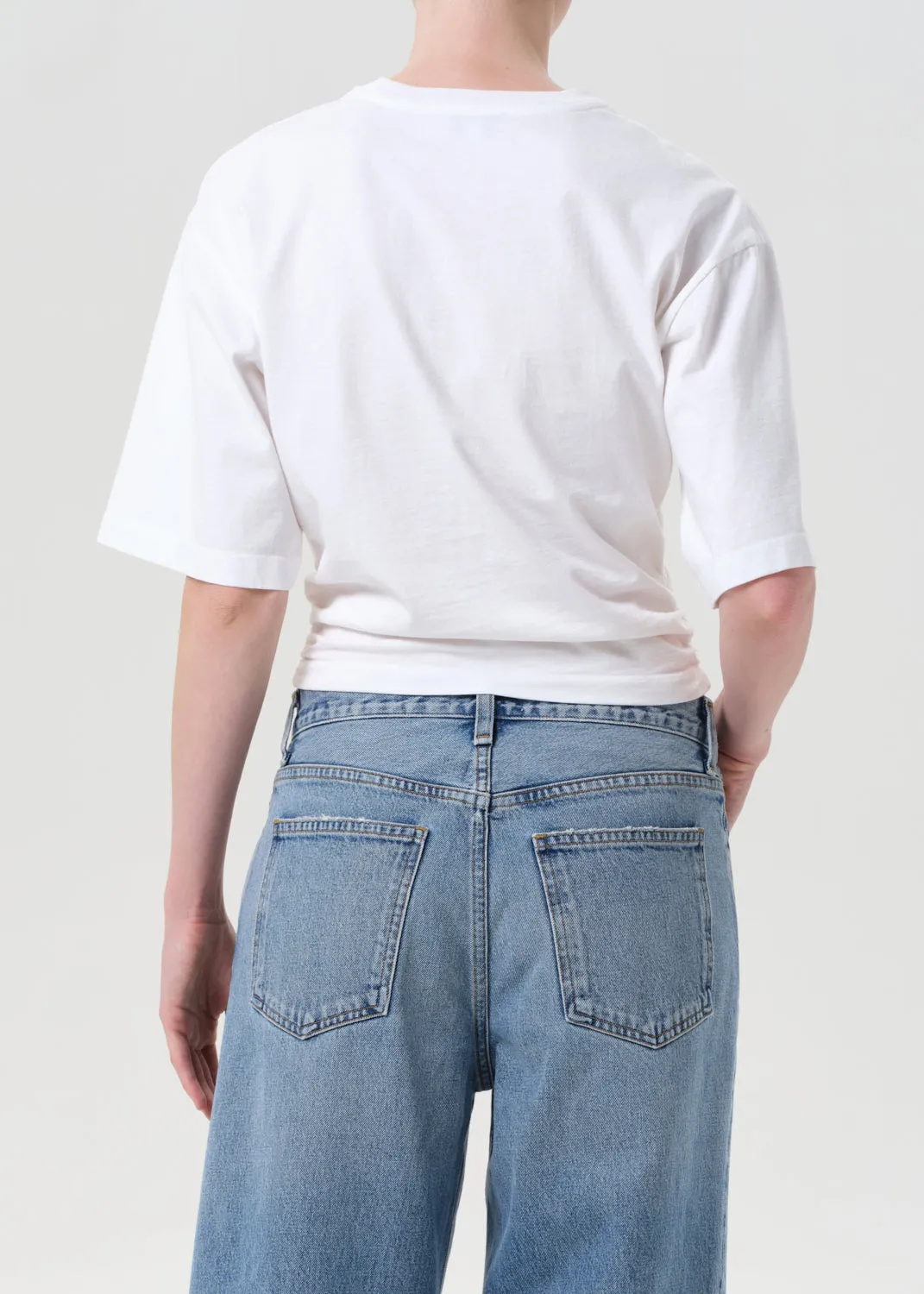 Shari Tee in White sold by Agolde product image thumbnail 2