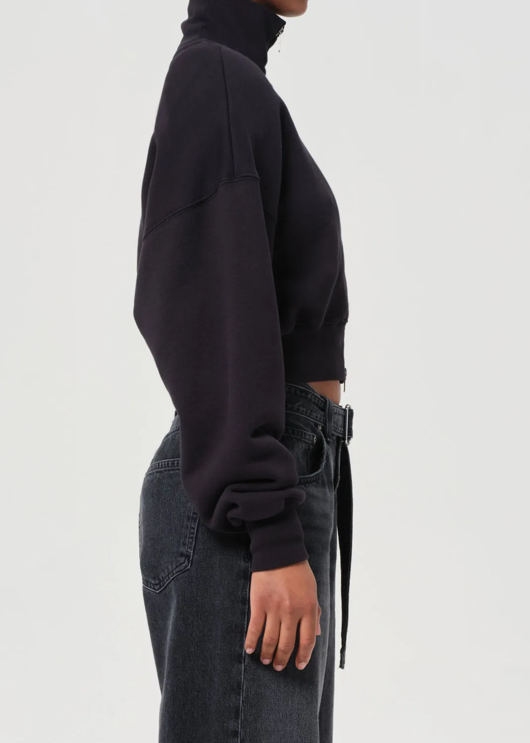 Darby Zip Up in Washed Black sold by Agolde product image thumbnail 3