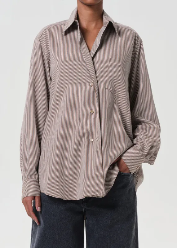 Aris Shirt in Jakarta Stripe sold by Agolde