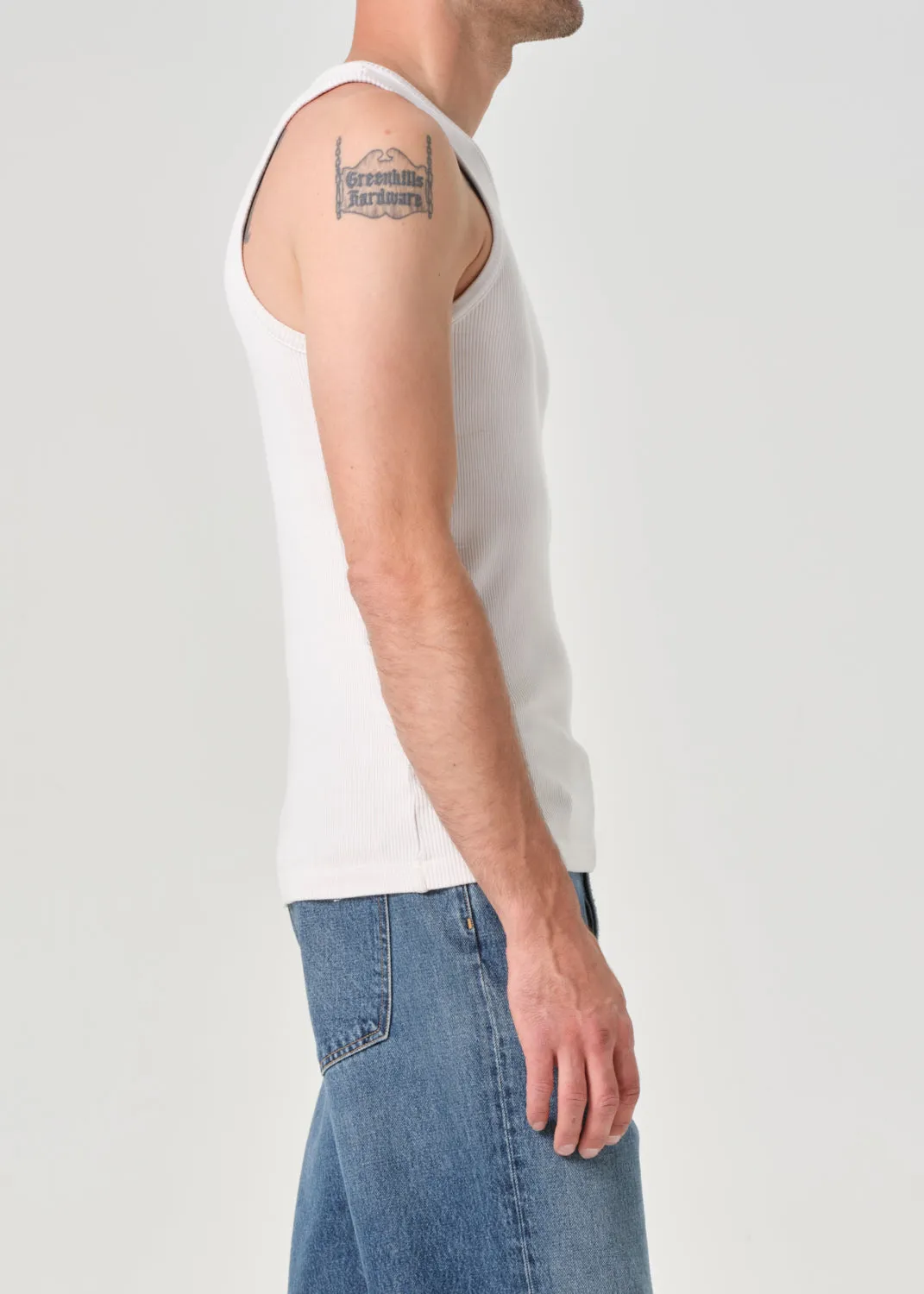 Viggo Tank in Powder sold by Agolde product image thumbnail 4