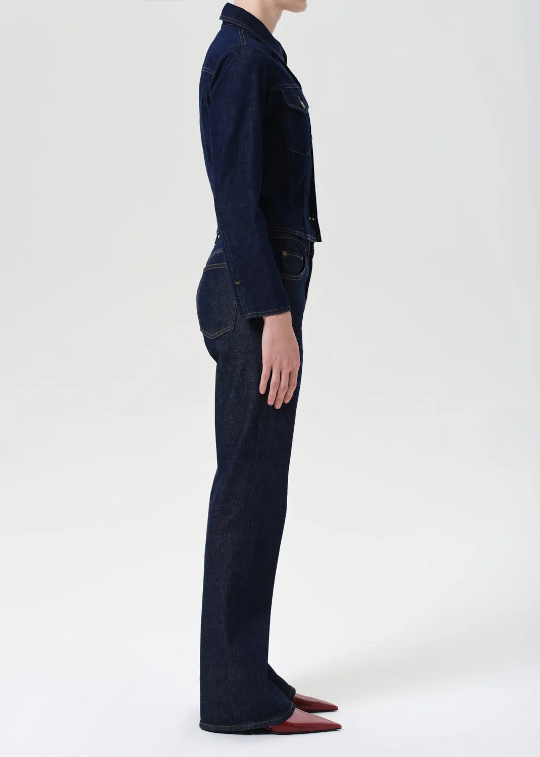 Mid Rise Kick Boot (Comfort Stretch) in Reissue sold by Agolde product image thumbnail 3