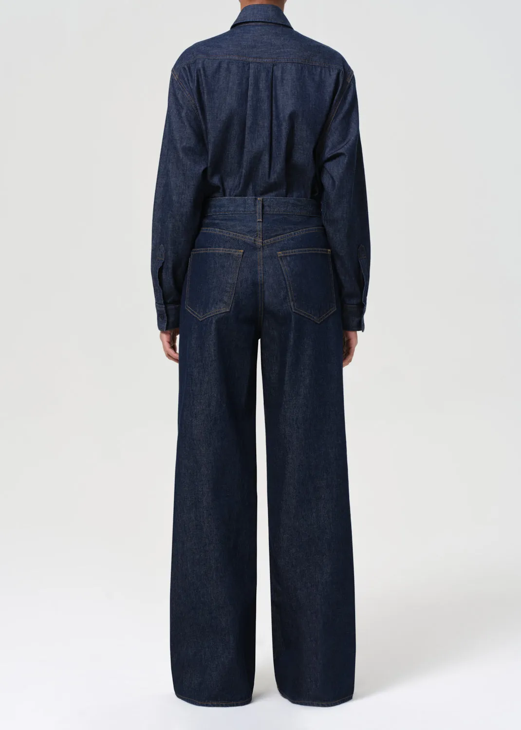 Dame High Rise Wide Leg No Cuff in Foxley sold by Agolde product image thumbnail 2