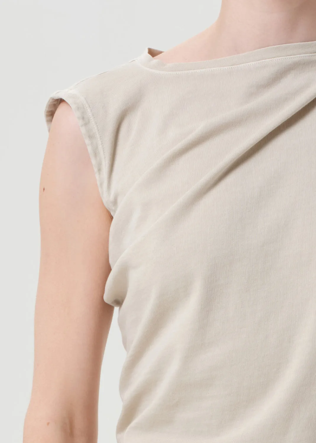 Beth Tee in Rice Grass sold by Agolde product image thumbnail 4