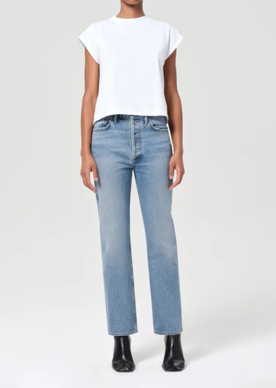 90's Pinch Waist High Rise Straight in Stage sold by Agolde