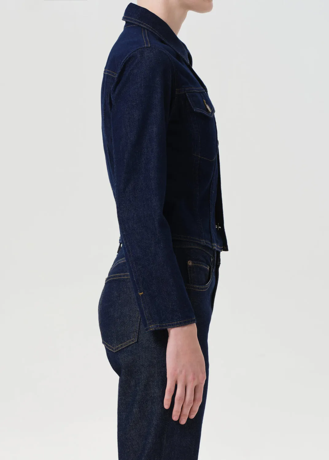 Contoured Jacket in Rinse sold by Agolde product image thumbnail 5