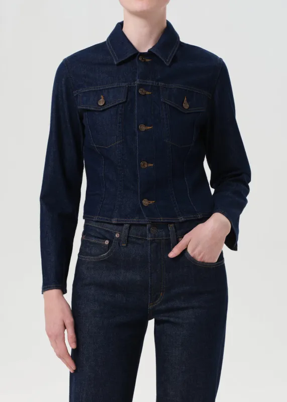 Contoured Jacket in Rinse sold by Agolde