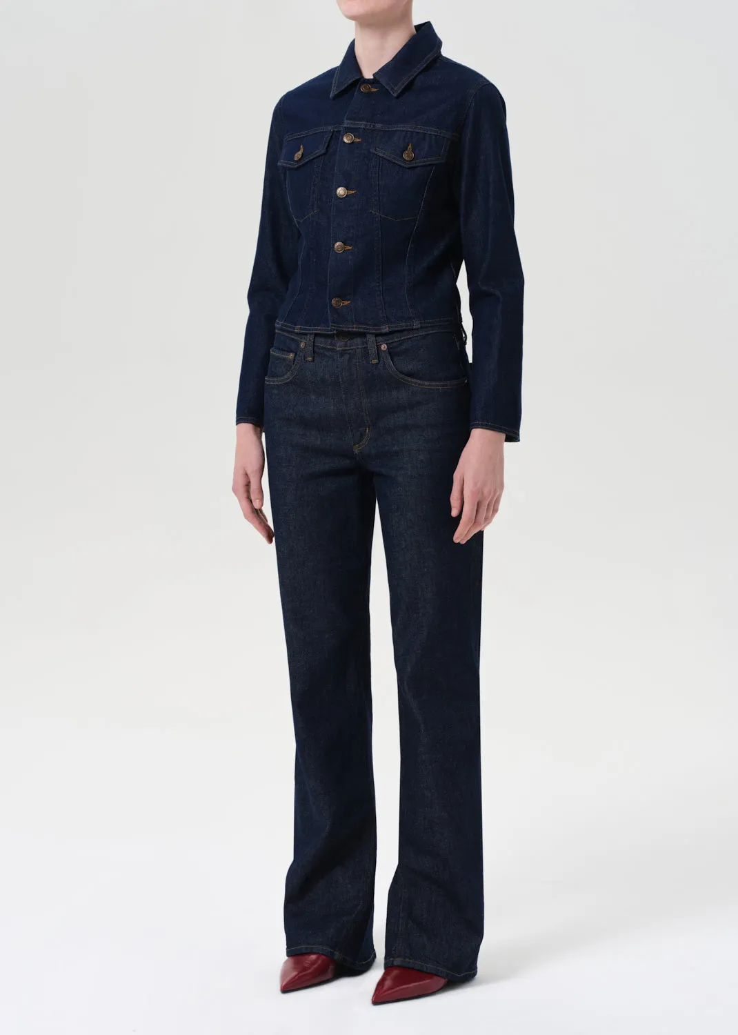 Contoured Jacket in Rinse sold by Agolde product image thumbnail 4