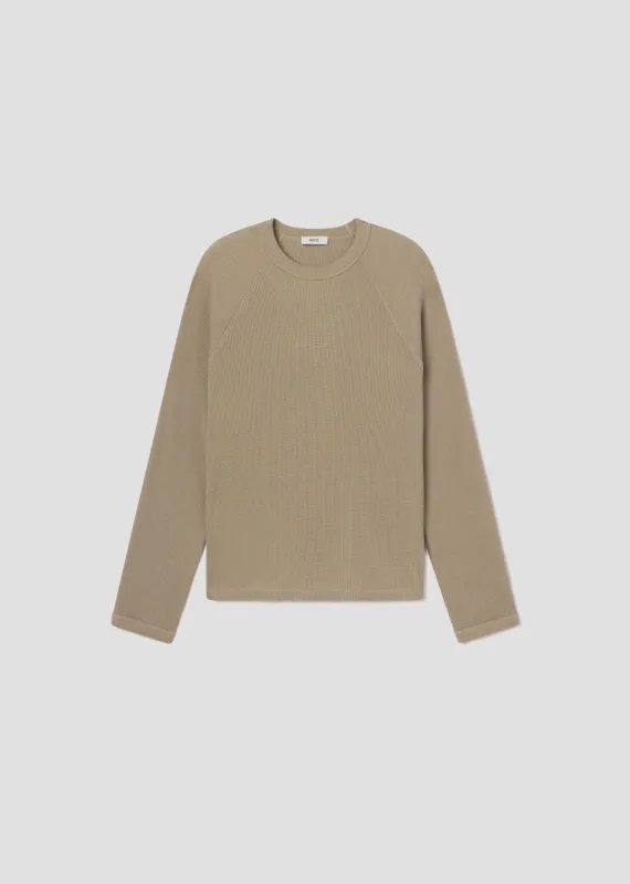 Payson Waffle Tee in Wicker sold by Agolde