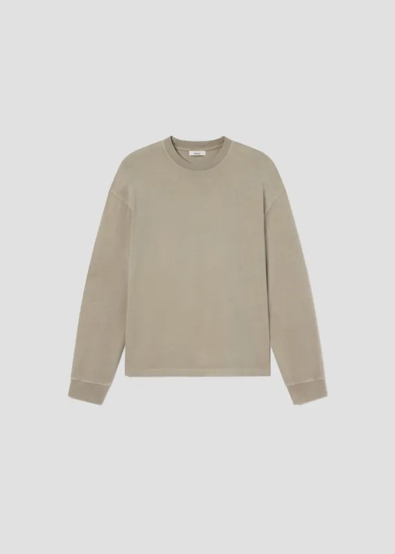 Asha Long Sleeve Mock Neck Tee in Wicker sold by Agolde