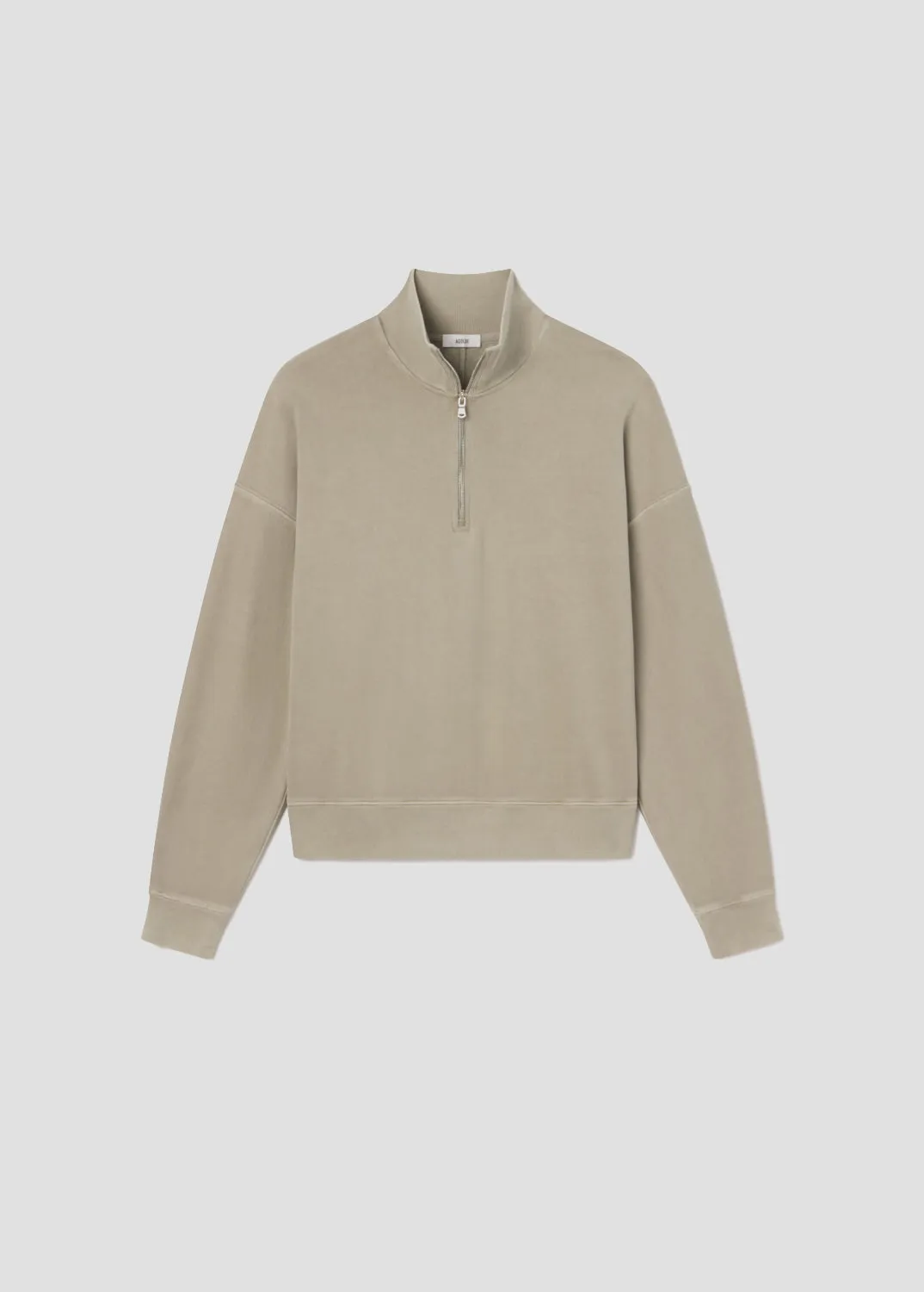 Idris Quarter Zip in Wicker sold by Agolde