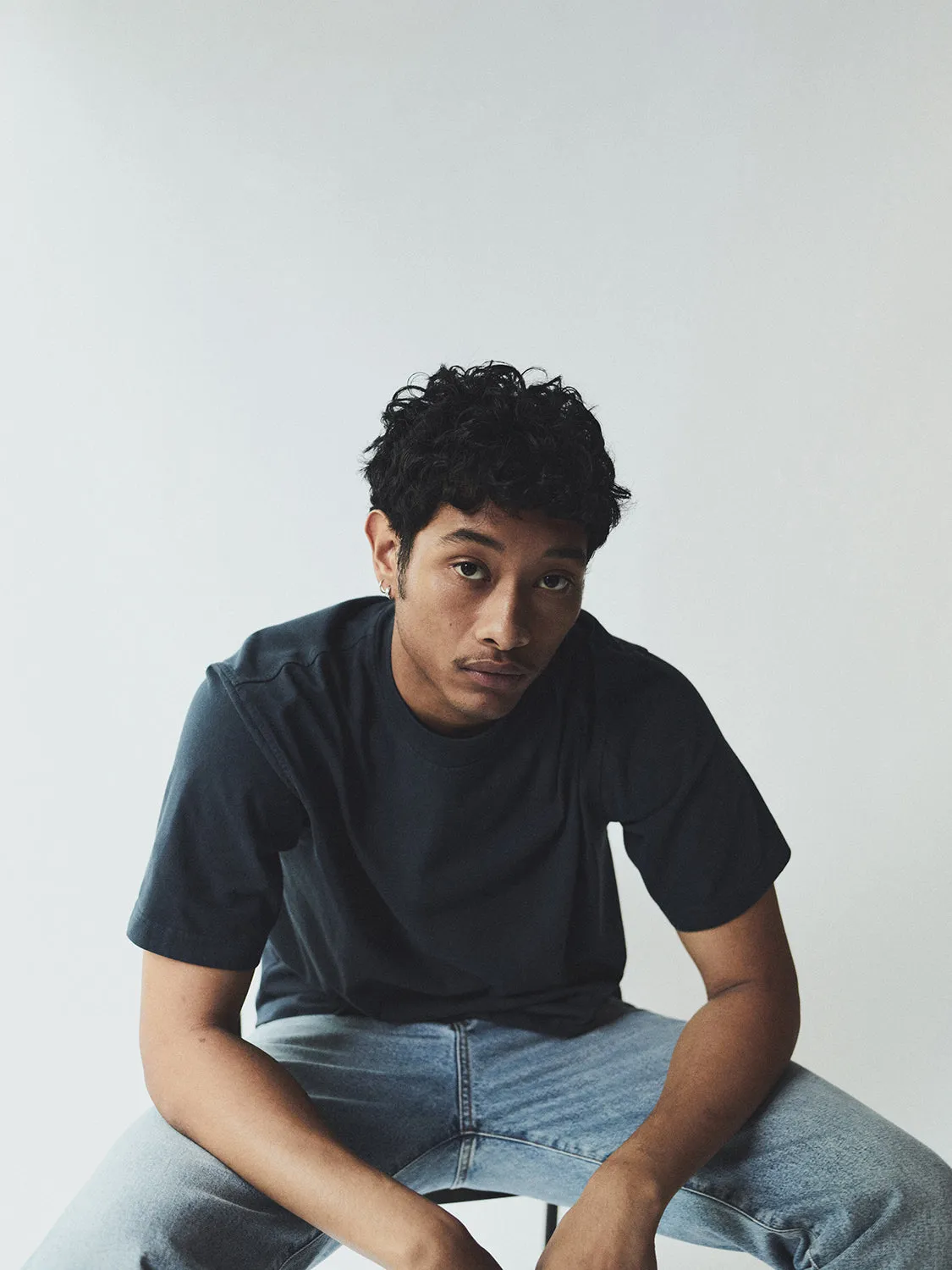 Asha Mock Neck Tee in Lyon sold by Agolde product image thumbnail 2