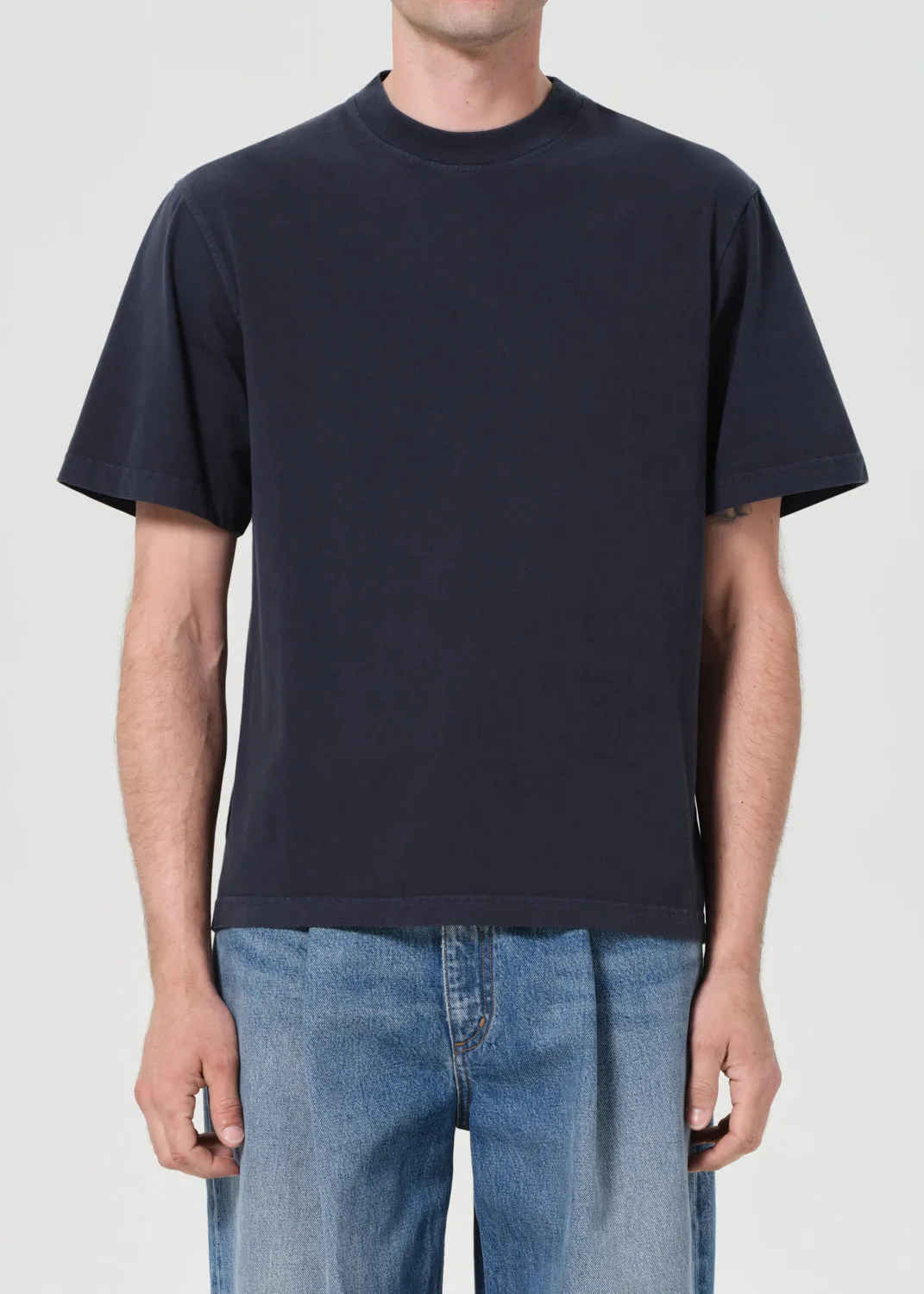 Asha Mock Neck Tee in Lyon sold by Agolde product image thumbnail 3