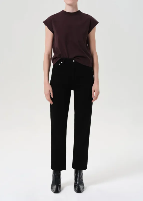 90's Pinch Waist Crop (Comfort Stretch) in Cover sold by Agolde