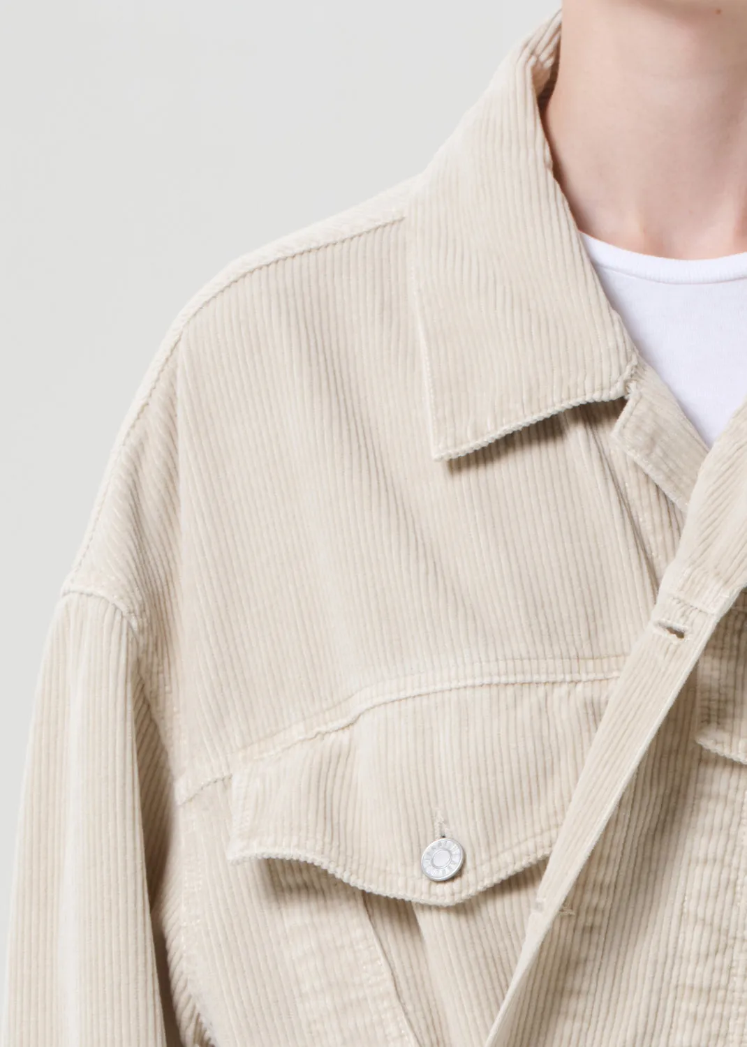 Reworked Wayne Jacket (Corduroy) in Rice Grass sold by Agolde product image thumbnail 5