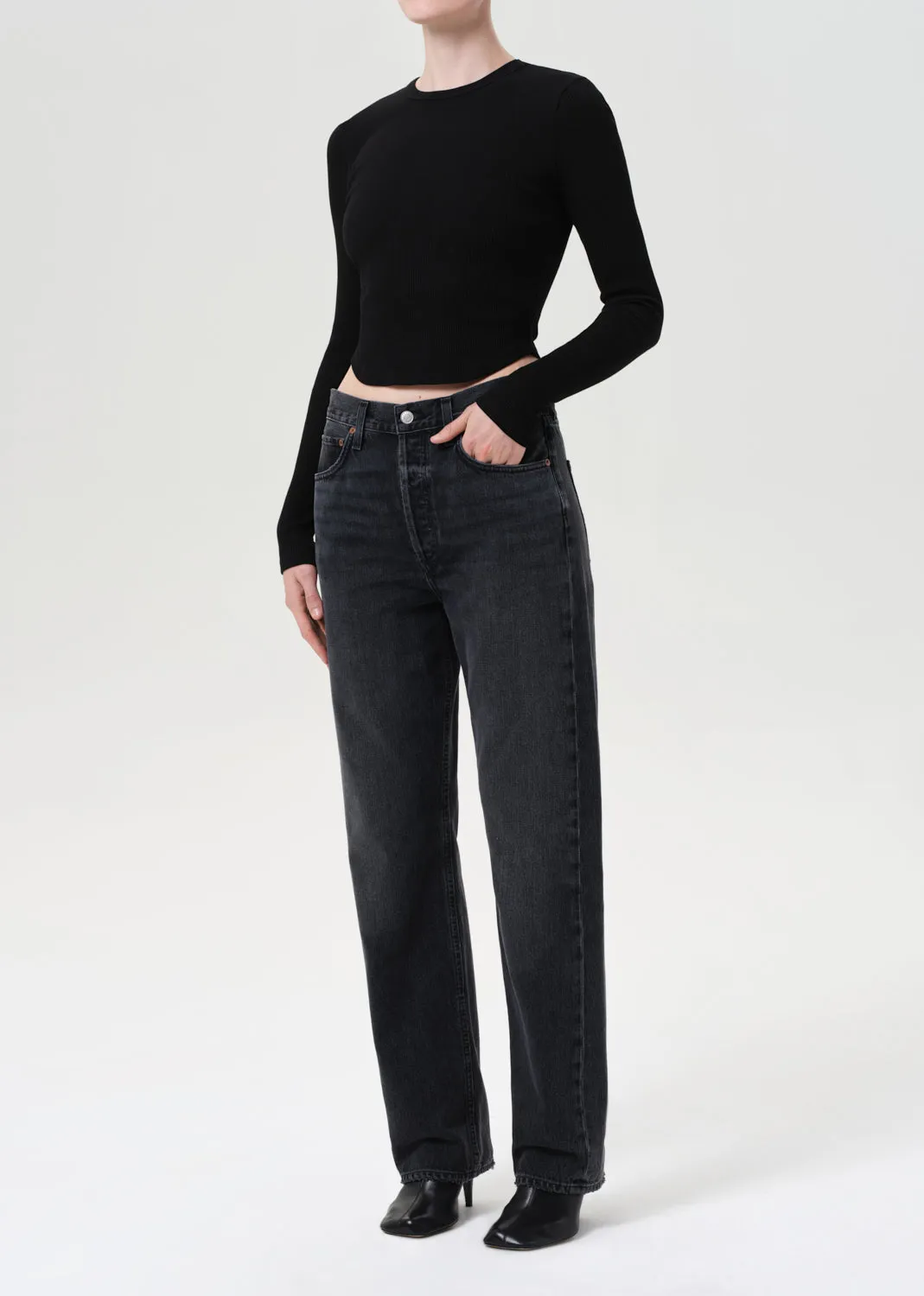 Neema Tee in Black sold by Agolde product image thumbnail 4