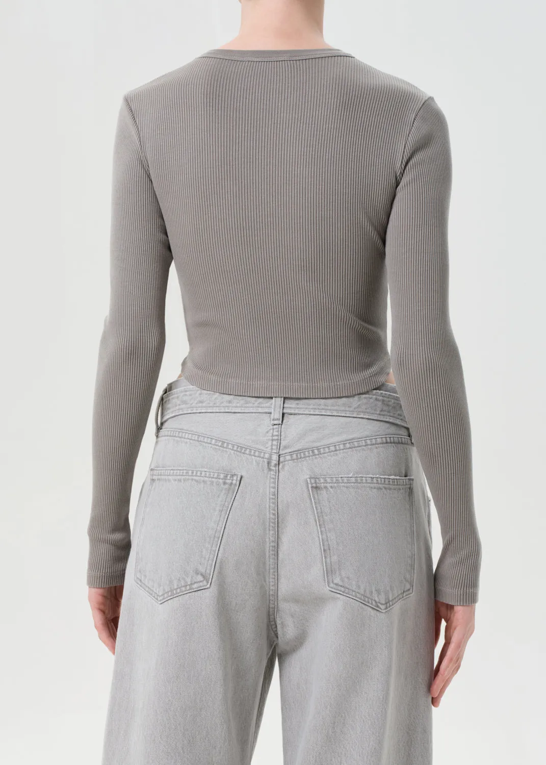 Neema Tee in Drab sold by Agolde product image thumbnail 2