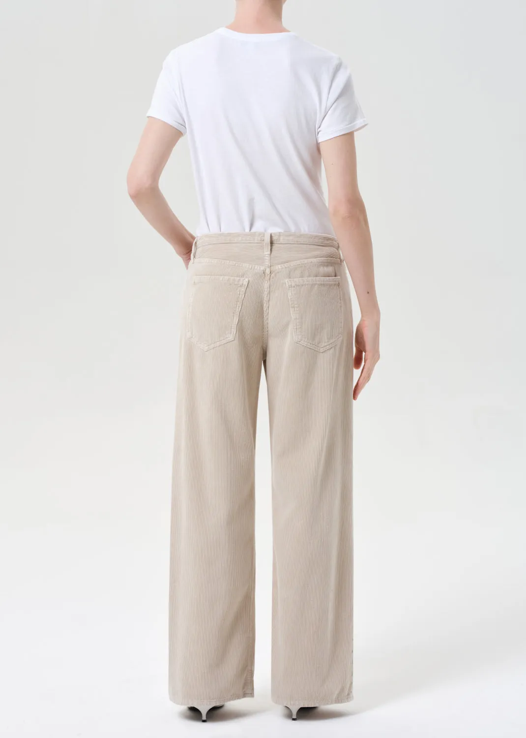 Keira Jean (Corduroy) in Rice Grass sold by Agolde product image thumbnail 2