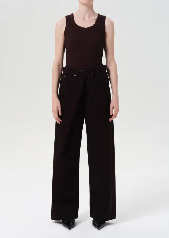 Vana Fold Jean (Corduroy) in Firefly made by Agolde