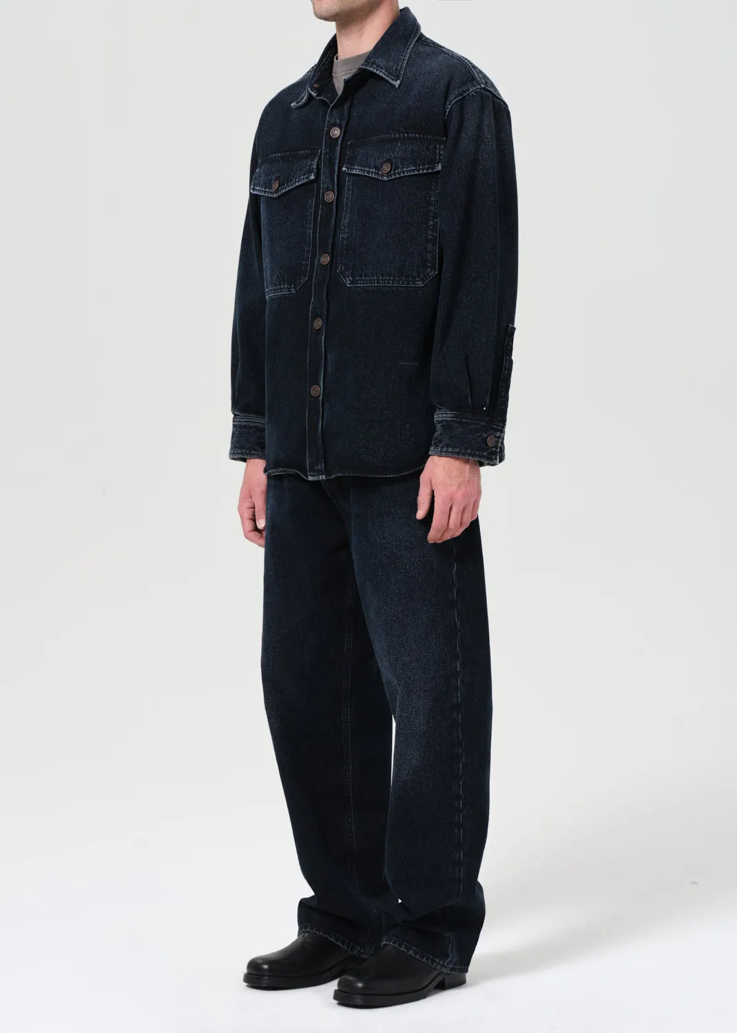 Park Denim Shirt Jacket in Boyd sold by Agolde product image thumbnail 4